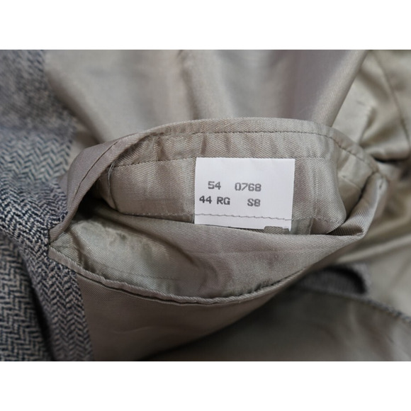 Vintage Brooks Brothers Men's 44R Herringbone Wool Blazer Vintage Sport Jacket - Picture 7 of 8